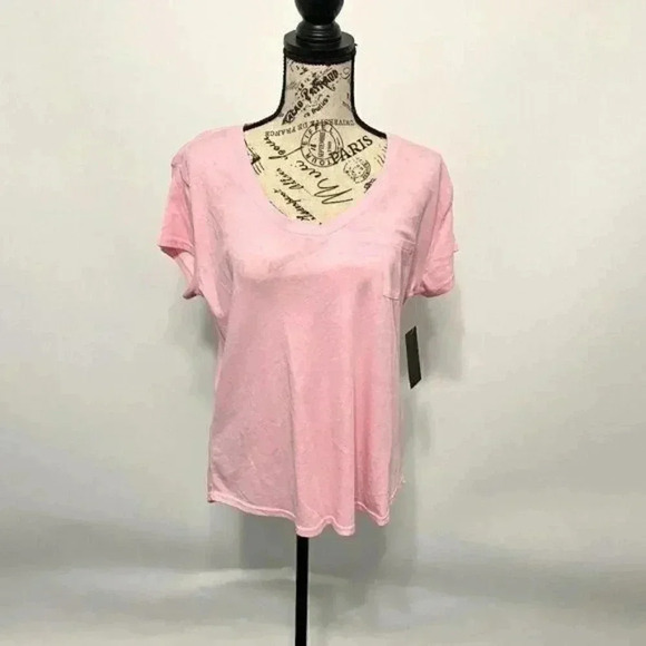 Free Press Sleepwear V-neck Short Sleeve Tee - Picture 1 of 2